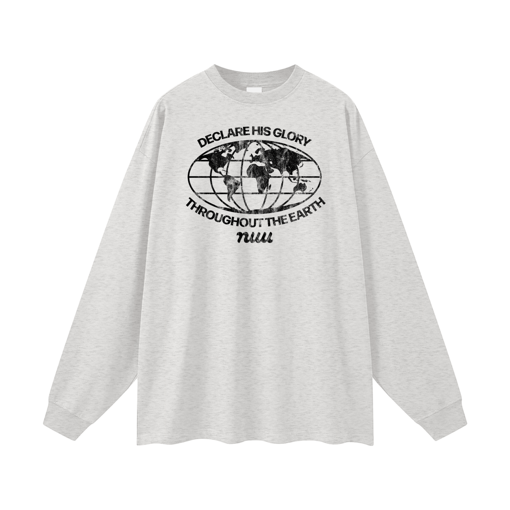 "Declare His Glory" Oversize Long Sleeve Tee